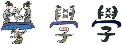 한자 제대로 학습하기 17] 學(배울 학), 校(학교 교), 先(먼저 선), 生(날 생), 敎(가르칠 교), 室(집 또는 방 실 ...